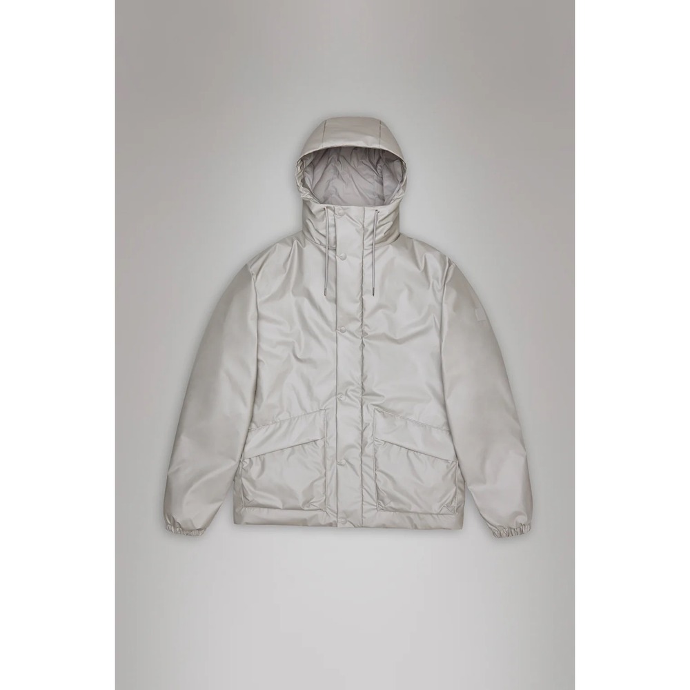 RAINS NEW Unisex Lohja Insulated‎ Cargo Waterproof Jacket W3T2 Nimbus #17100 Med
